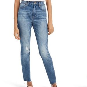 Madewell Highrise slim crop boy jean